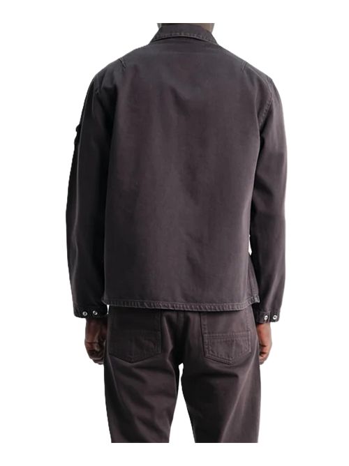 Comfort-fit overshirt with zip fastening Stone Island | L2S14 1200002 S0J24V0011 DARK BURGUNDY